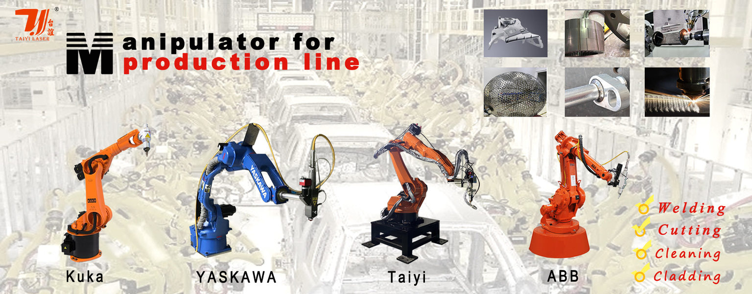 Saldatrice laser robotica