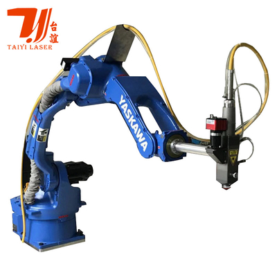 Macchina automatica di taglio laser a fibra con braccio robot manipolatore a 6 assi Yaskawa