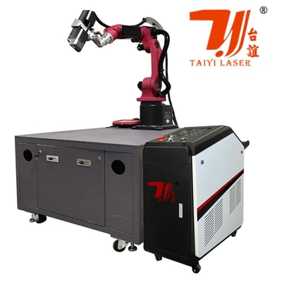 Macchina per la pulizia laser a fibra automatica del robot a 6 assi Dispositivo di rimozione della vernice ad olio per ruggine