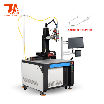 Catetere endoscopico in acciaio inossidabile macchina di saldatura automatica a laser a fibra 1500W 2000W