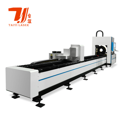 Macchina di taglio automatico di tubi laser a fibra di metallo rotondo quadrato CNC