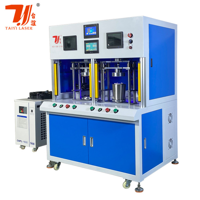 Fiera di Canton Doppia Stazione Acciaio Inossidabile Cisterna Bottom Cisterna Spout Automatica Fibra Laser Saldatura Macchina