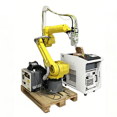 Robot di taglio laser a fibra ad alta velocità FANUC 1500W-6000W per acciaio inossidabile, acciaio al carbonio e alluminio con ripetibilità ± 0,02 mm