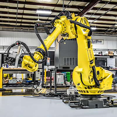 Sistema di taglio laser robot FANUC chiavi in mano con raffreddamento ad acqua, custodia di sicurezza, per la lavorazione 3D dei tubi di lamiera metallica