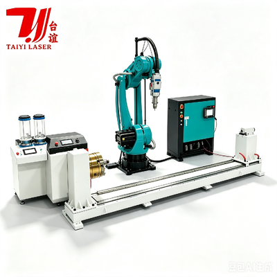 Sistema portatile di robot di rivestimento laser mobile per la riparazione di alberi e muffe in loco