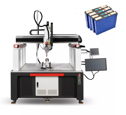 Canton Fair Promotion Gantry Automatic Fiber Laser Welding Machine per la saldatura di batterie a cellule quadrate