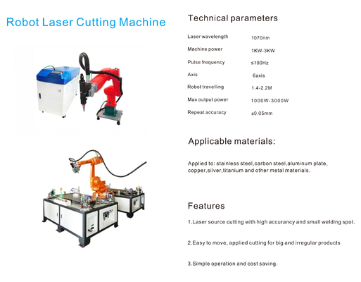Macchina automatica di taglio laser a fibra con braccio robot manipolatore a 6 assi Yaskawa