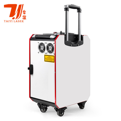Cassa di carrello di promozione della fiera di Canton Pulse portatile pulsante pulsante pulsante laser per la pulizia della superficie del metallo industriale