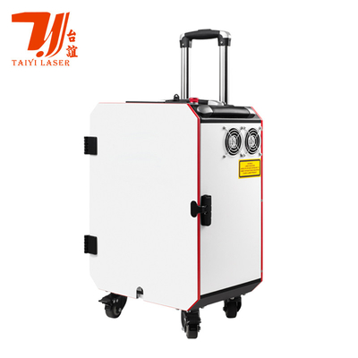 Cassa di carrello di promozione della fiera di Canton Pulse portatile pulsante pulsante pulsante laser per la pulizia della superficie del metallo industriale
