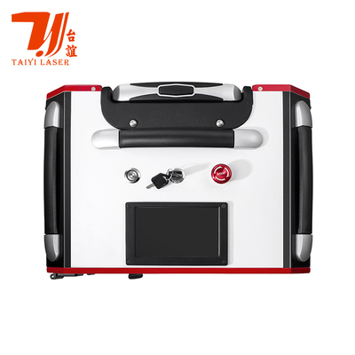 Cassa di carrello di promozione della fiera di Canton Pulse portatile pulsante pulsante pulsante laser per la pulizia della superficie del metallo industriale