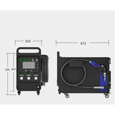 2024 Mini portabile con raffreddamento dell'aria 1500W macchina portatile di saldatura laser con macchina di spedizione del filo