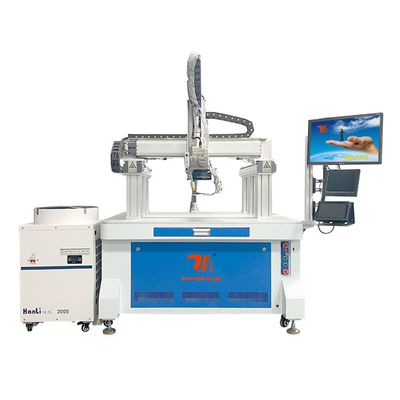 Macchina di saldatura a laser automatica a batteria al litio prismatica con portiere