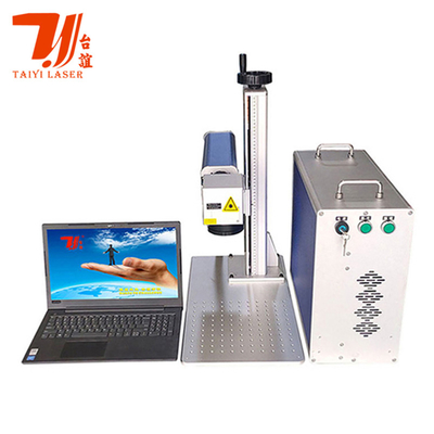 Vendita calda 30W Portatile Mini Metal Fiber Laser Marking Machine Con Laptop