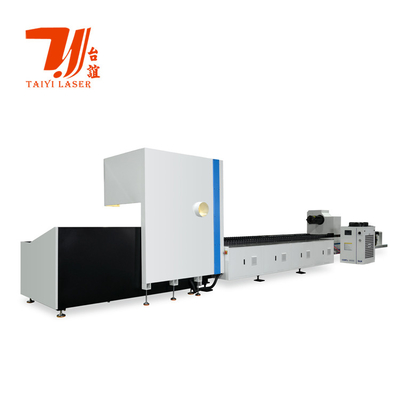 Macchina di taglio automatico di tubi laser a fibra di metallo rotondo quadrato CNC