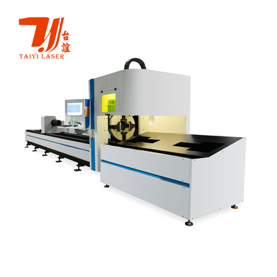 Macchina di taglio automatico di tubi laser a fibra di metallo rotondo quadrato CNC