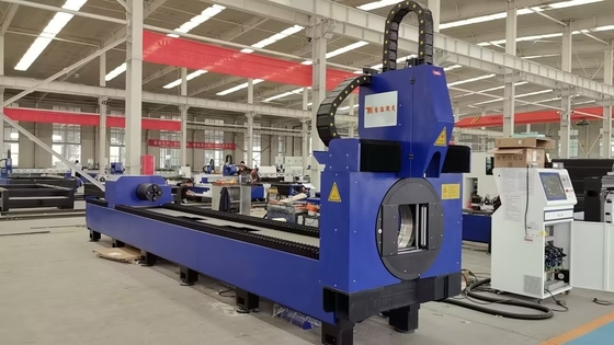 Macchina di taglio laser a fibra automatica CNC 1500W per tubi di tubi quadrati rotondi di piccole dimensioni