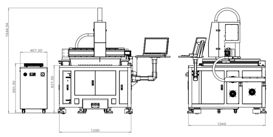 600*600mm Macchina di taglio laser a fibra di piccole dimensioni di precisione 1500W 2KW 3000W