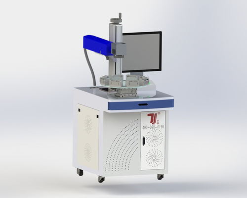 Macchina di marcatura laser UV personalizzata per condensatore con sistema di posizionamento visivo