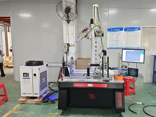 2000W Kettle Automatic Fiber Laser Welding Machine per la bottiglia d'acqua della pentola dell'esercito