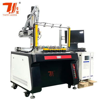 Macchina di saldatura laser automatica a 4 assi 1500W personalizzata con tecnologia laser a fibra