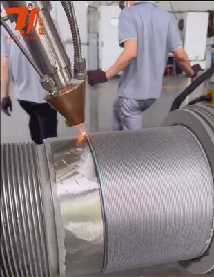 6000W macchina di rivestimento robotico laser per canne idrauliche, tubi di giacimento di petrolio e ricostruzione di componenti cilindrici