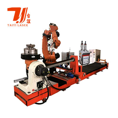 6000W macchina di rivestimento robotico laser per canne idrauliche, tubi di giacimento di petrolio e ricostruzione di componenti cilindrici