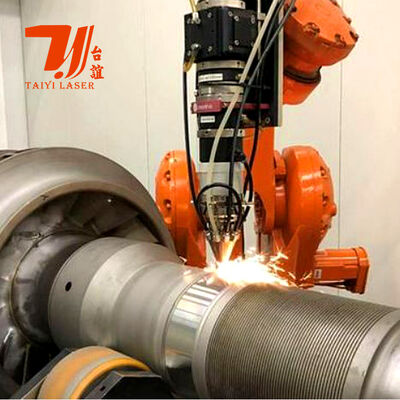 6000W macchina di rivestimento robotico laser per canne idrauliche, tubi di giacimento di petrolio e ricostruzione di componenti cilindrici