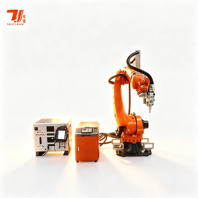 Automatic 4000W IPG Fiber Laser Welding Robot KUKA 6-Axis for EV Battery Tray & Structural Components