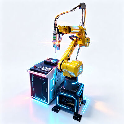 Macchina da taglio laser robot industriale FANUC Taglierina laser a fibra a 6 assi per lamiere e tubi con alta precisione di ± 0,01 mm