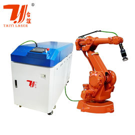 Promozione Fiera di Canton 6 Asse Braccio Robot 1000W-6000W Piastra di cuscino Automatica Fibra Metal Laser Saldatura Macchina