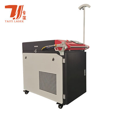 Promozione Fiera di Canton 1000W 1500W 2000W 3000W Rimozione della ruggine metallica Vernice rivestimento di olio Macchina di pulizia laser portatile