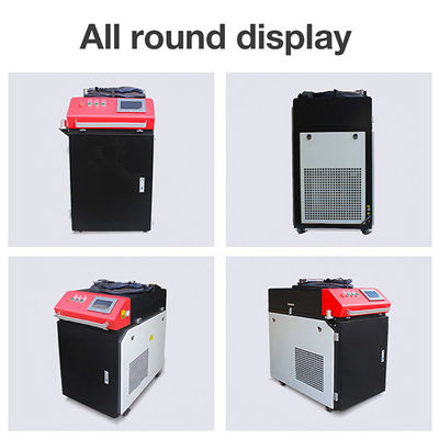 Promozione Fiera di Canton 1000W 1500W 2000W 3000W Rimozione della ruggine metallica Vernice rivestimento di olio Macchina di pulizia laser portatile