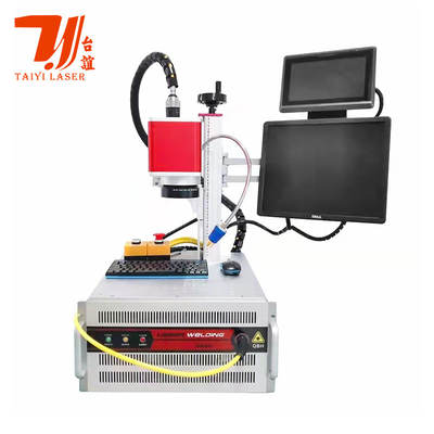 Promozione Fiera di Canton Mini Portatile Raycus QCW Galvo Laser Saldatura Macchina Per 18650 batterie Saldatura