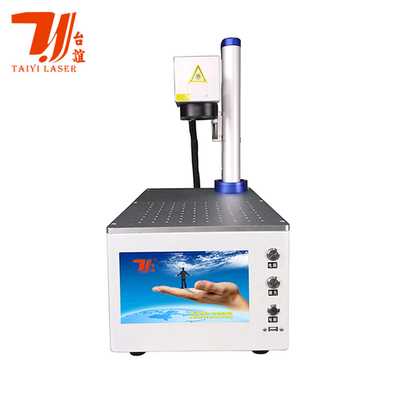 Promozione Fiera di Canton Mini Portable 20W 30W Raycus Fiber Laser Marker