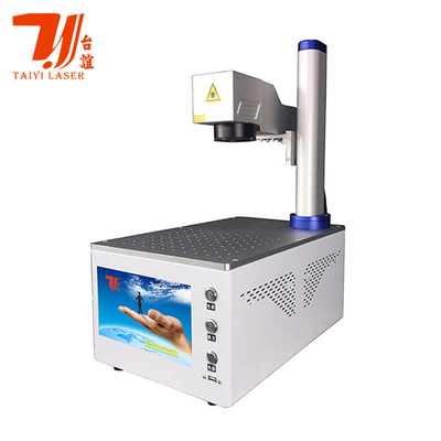 Promozione Fiera di Canton Mini Portable 20W 30W Raycus Fiber Laser Marker