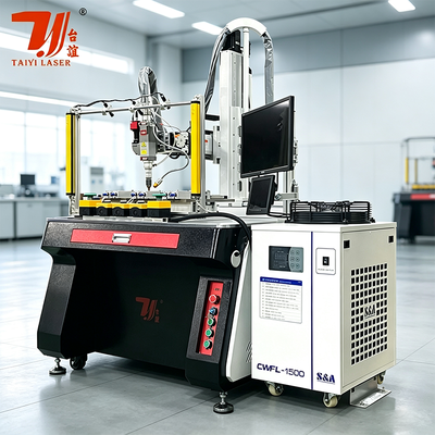 Apparecchiature personalizzate riducono i costi di manodopera Macchina per saldatura laser automatica per bollitore