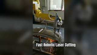 Macchina da taglio laser robotizzata CNC per pannelli del tetto di automobili: rifilatura e perforazione ad alta velocità S